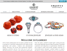 Tablet Screenshot of lambertgems.com